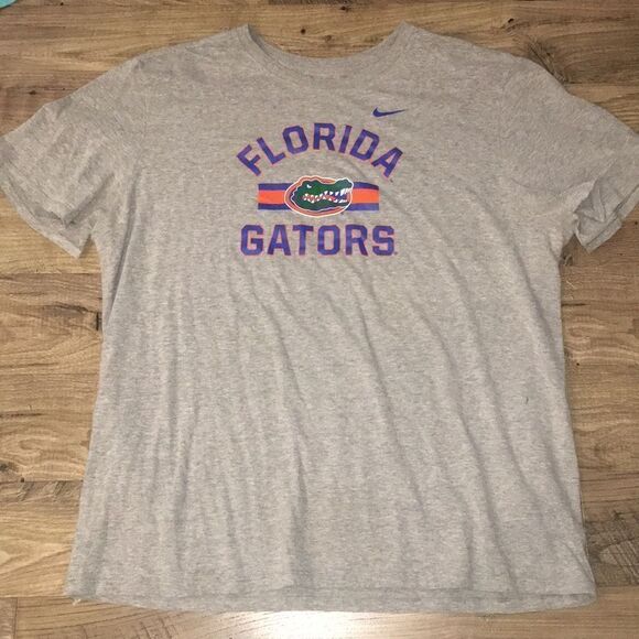 Nike Florida Gators Gray Dri Fit work out t shirt - Picture 1 of 5